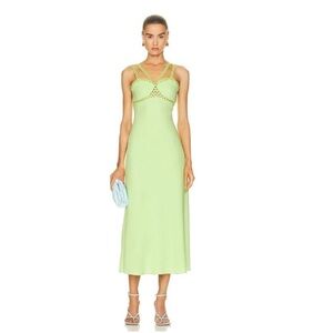 Jonathan Simkhai Sevilla Cady Green Crochet
Midi Maxi Dress NWT